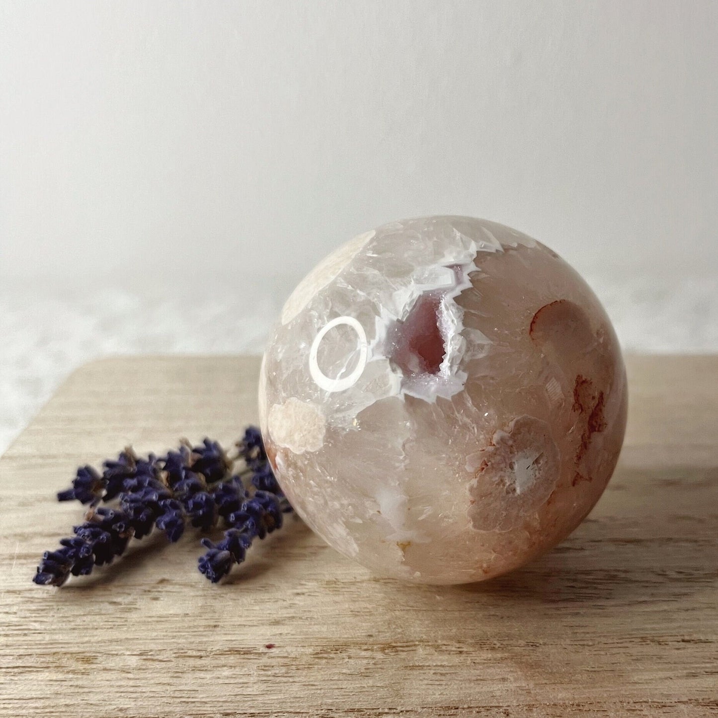 Druzy Blumenachat x Pink Amethyst Kugel