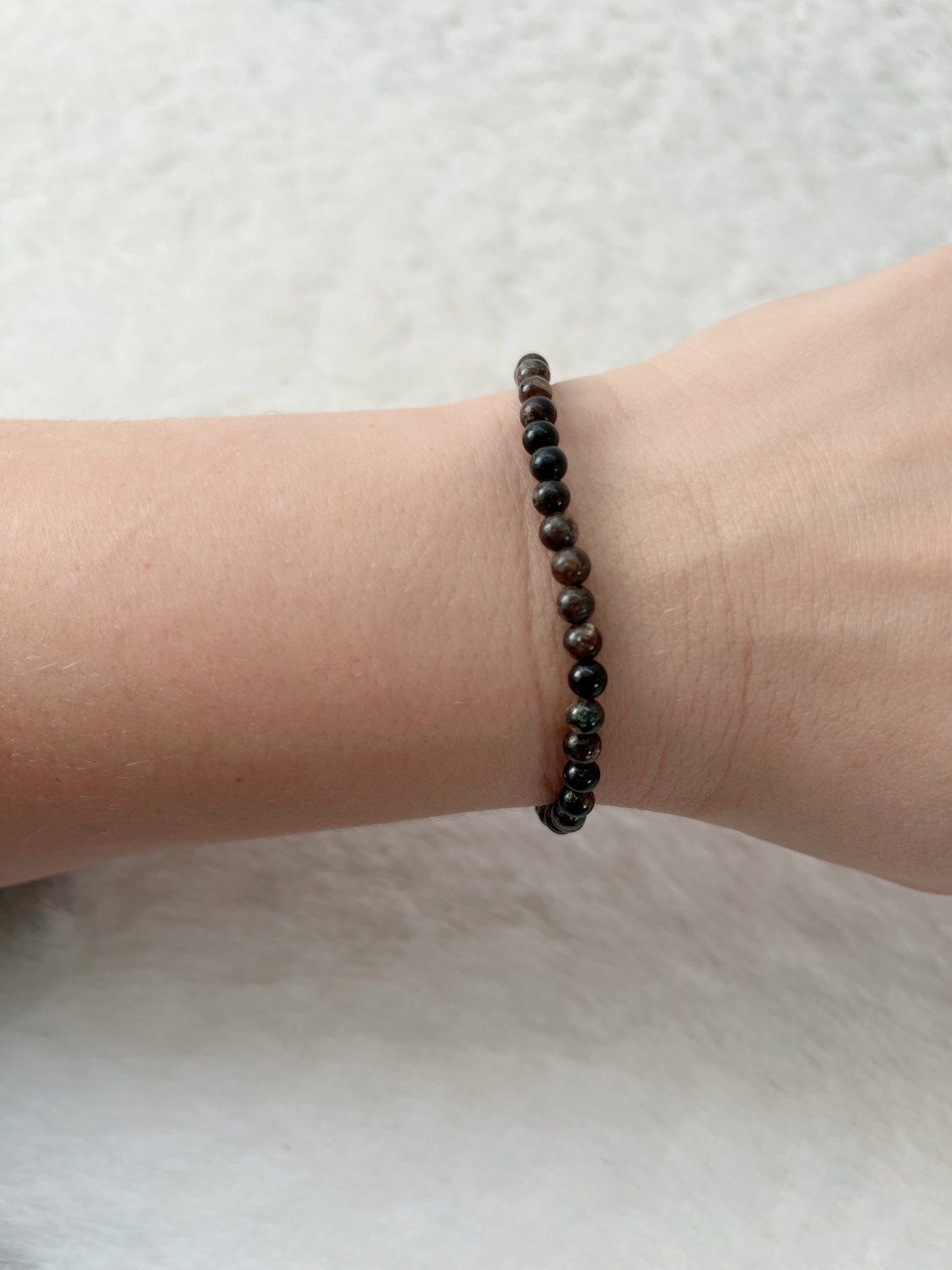 Biotit Mica Perlenarmband